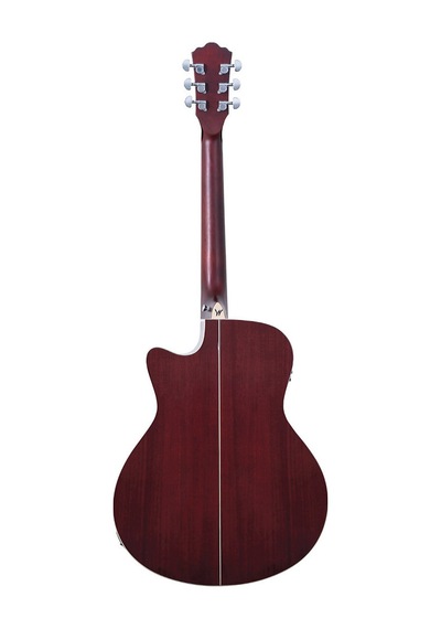 Washburn Dfbacea Deep Forest Burl Ace Amber Fade Elektro Akustik Kesik Kasa Sahne Preamp Sistemi