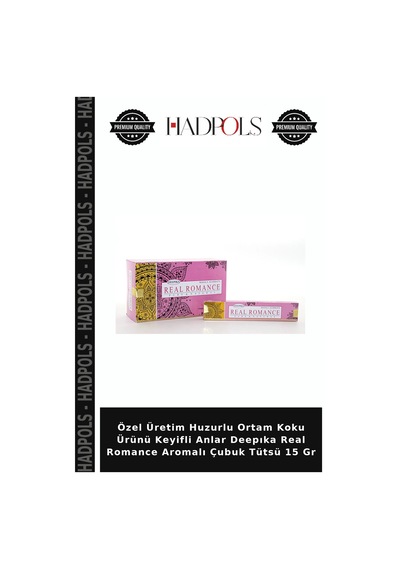 Özel Üretim Huzurlu Ortam Koku Ürünü Keyifli Anlar Deepıka Real Romance Aromalı Çubuk Tütsü 15 Gr
