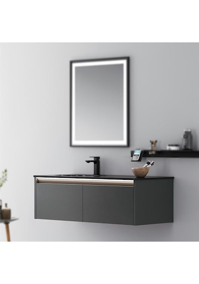 Orka Lisbon 110 Alt Modül + Lavabo Mat Antrasit Diğer Orka Lisbon 110 Alt Modül + Lavabo Mat Antrasit Diğer