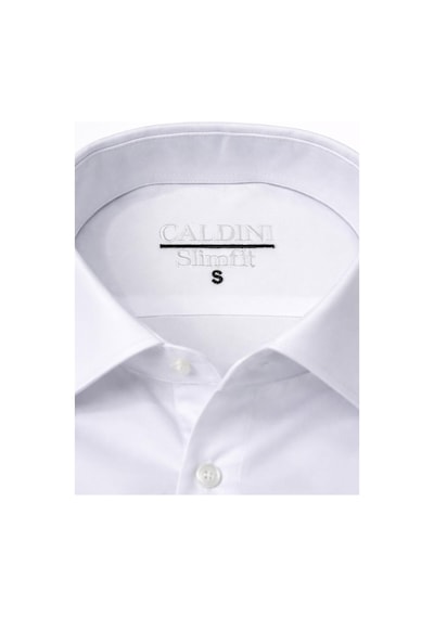 Classics Men Slim Fit Uzun Kollu Kolay Ütü Pamuk Saten Erkek Gömlek Beyaz