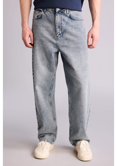 Defacto Baggy Fıt Pantolon H6836ax26spnm39 Mavi-nm39