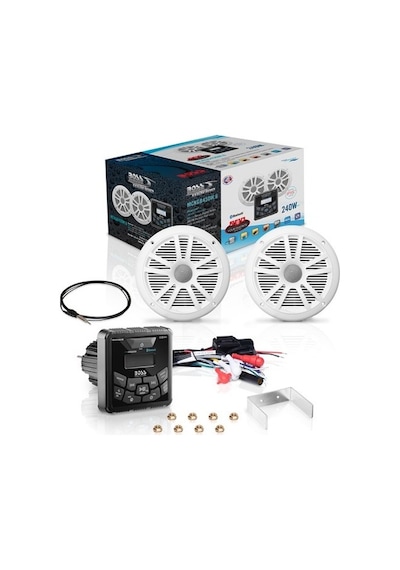 Boss Audio Systems Mckgb450W.6 Usb Aux Girişli Bluetoothlu Hoparlörlü Marin Teyp Seti