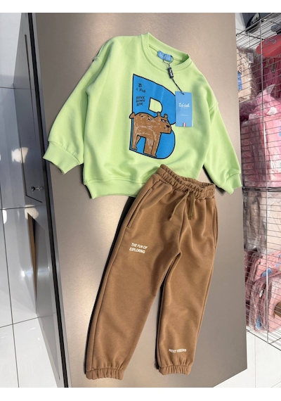 Poala Kids Bear Eşofman Takım Yeşil