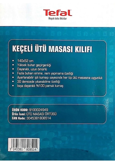 Tefal Ütü Masası Bezi Keçeli140 X 52 Cm