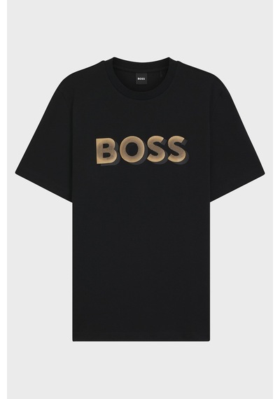 Boss Erkek T Shirt 50551902 001 Siyah Siyah