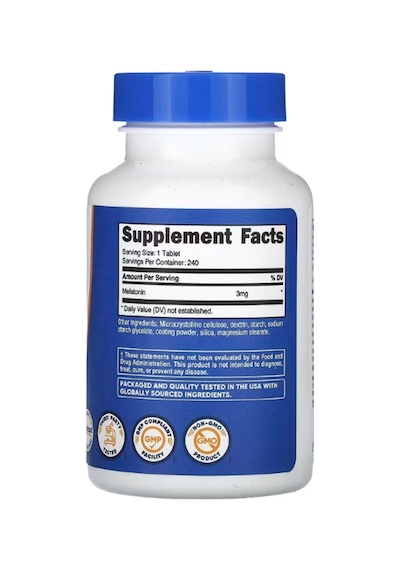 Nutricost, Mela/tonin, 3 Mg, 240 Tablets.3933