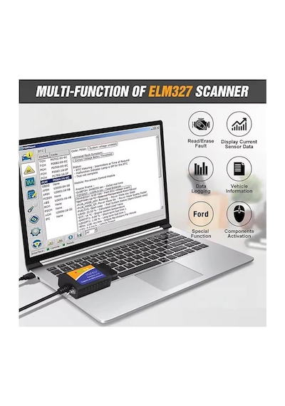 Obd2 V1.5 Elm327 Pic18f25k80 Usb Arıza Test Tespit Cihazı Hs/ms