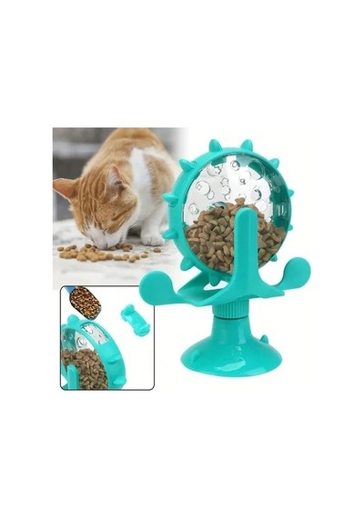 Kedi Ve Küçük Köpek İçin Döner Mama Dağıtıcı Kabı, Eğlenceli Vakumlu Oyuncak, Zeka Ve Egzersiz Oyuncağı - Bgapetsh001