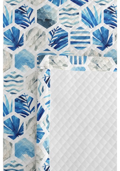 Mavi Tropikal Geometrik Genç Odası Tek Kişilik Pike Takımı - Marine 160x220 Cm Kapitone Yatak Örtüsü Dokulu Sis Gölgeliği Mavi Tropikal Geometrik Genç Odası Tek Kişilik Pike Takımı - Marine 160x220 Cm Kapitone Yatak Örtüsü Dokulu Sis Gölgeliği
