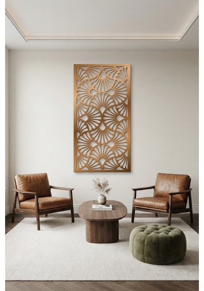 Dekoratif Panel Metal Duvar Tablosu - Duvar Sanatı - Duvar Dekoru - Bronz