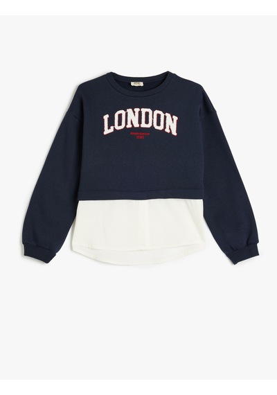 Koton Sweatshirt London Şehir Baskılı Bisiklet Yaka Gömlek Etek Ucu Detaylı Şardonlu Lacivert 5wkg10166ak Lacivert Koton Sweatshirt London Şehir Baskılı Bisiklet Yaka Gömlek Etek Ucu Detaylı Şardonlu Lacivert 5wkg10166ak Lacivert