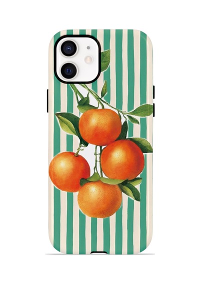 Apple iPhone Uyumlu 11 Vorian Çift Katmanlı Magsafe Kılıf Italian Orange Orchard