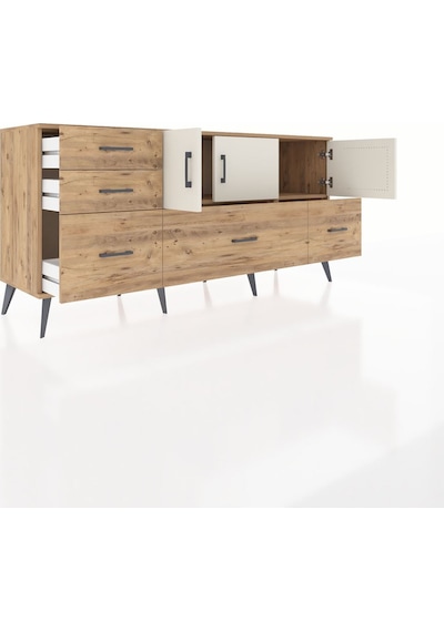 Hyperion Konsol 2 Raflı 5 Çekmeceli 3 Kapaklı 176x44x83 Çam-aytaşı/çam Aytaşı/çam Hyperion Konsol 2 Raflı 5 Çekmeceli 3 Kapaklı 176x44x83 Çam-aytaşı/çam Aytaşı/çam