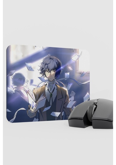 Bungou Stray Dogs Anime V2 - 22x18 Gaming Kauçuk Kaymaz Taban Mouse Pad Fare Altlığı