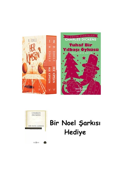Her Kimsen Serisi Kutulu Set Ciltli + Tuhaf Bir Yılbaşı Öyküsü + Bir Noel Şarkısı