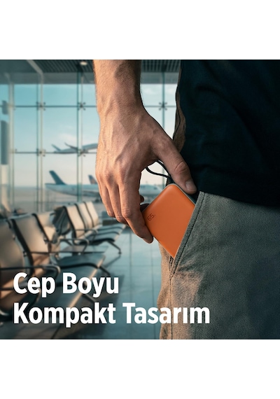 Pb120 20000mah Pd 65w Cep Boyu Kompakt Tasarımlı Dijital Göstergeli Powerbank Taşınabilir Süper Hızlı Şarj Cihazı Gri