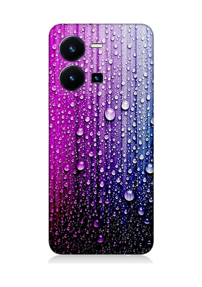 Vivo Y22s Uyumlu Silikon Kılıf Renki Damlalar