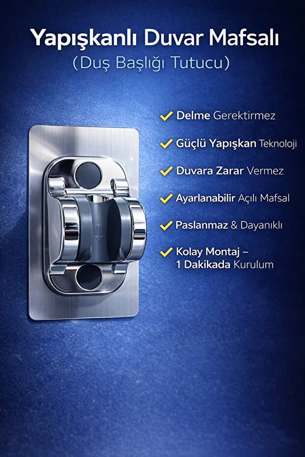 Duş Başlığı Filtreli 3 Yedek Filtre Hortumlu Yüksek Basınçlı Set Beyaz