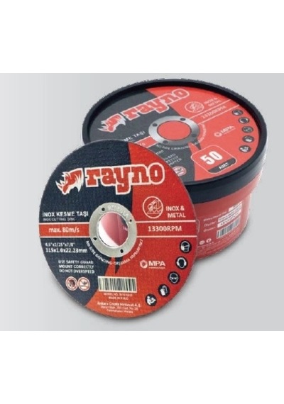 Rayno Ryn10020 115x1.0x22.23 Inox Kesme Taşı 50 Li
