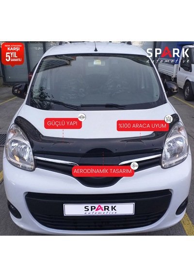 Renault Kangoo 2014-2021 Yıl Aralığı Uyumlu Kaput Rüzgarlığı 3mm