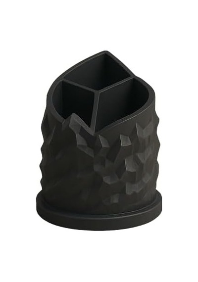 Tr Spiral Dağ Temalı 3 Bölmeli Kalemlik, Çap: 11 Cm Yükseklik: 13 Cm, Kalem Kutusu, Yüksek Kalite 3d Baskı, Çevr Genel