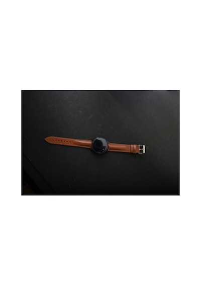 Hakiki Deri 20mm Akıllı Pimli Saat Kordonu Açık Kahverengi 14704644