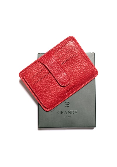 Kırmızı Cüzdan & Kartlık Unisex 539 Grande Deri Cüzdan Kartlık