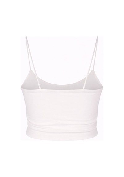 Trender 582-04 Crop Lastik Askı Ekru Kadın Atlet 26yl71595017