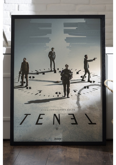 Tenet Siyah Ahşap Çerçeveli Poster, Film Duvar Tablosu