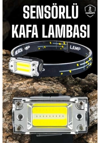 Kafa Lambası Kamp Feneri Balıkçı Feneri Başlıklı Suya Dayanıklı Çok Renkli 16531286