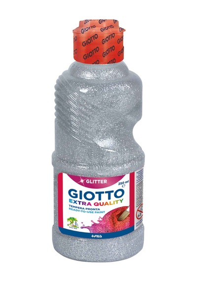 Giotto Glitter Paint Simli Tempera Guaj Boya 250 Ml. Gümüş