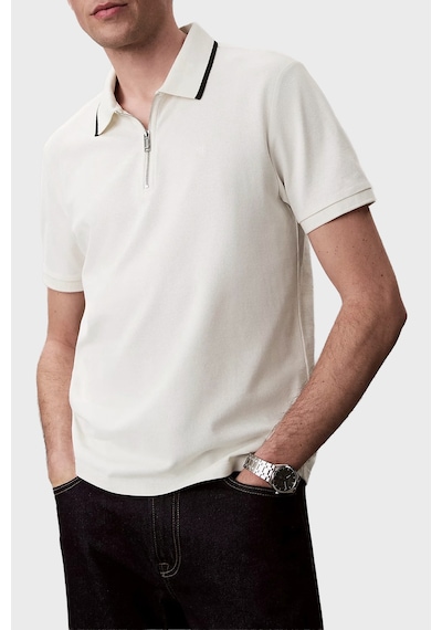 Calvin Klein Erkek Polo Lv04lf214g Yas Krem