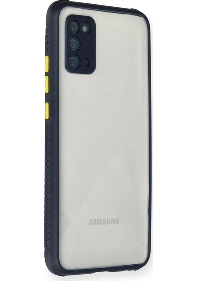 Newface Samsung Galaxy A02s Kılıf Miami Şeffaf Silikon - Lacivert
