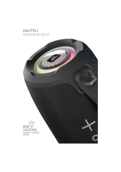 Powerway Bigbox 40 W Çift Bass Led Işıklı Bluetooth Hoparlör