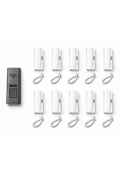 Dijital Şifreli Panel Ve Telefonlu Apartman Konuşma Sistemi 10 Daire Paket