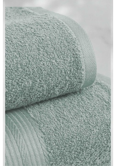 2 Parça Battal Lüks Premium Banyo Spa Havlu Takımı 90x160 Cm Açık Gri Renkli