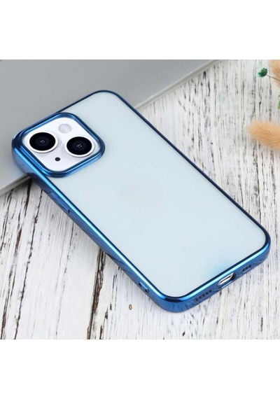 Apple Uyumlu iPhone 13 6.1Inç Lazer Kaplama Renkli Kenar Seffaf Kilif 514281123