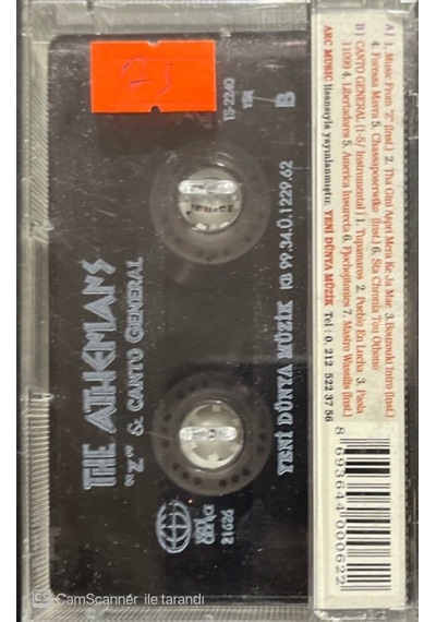 Plak Değildir Kaset Tir Canto General The Athenians ''z'' Kaset