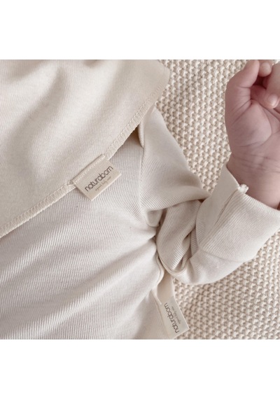 Naturaborn Gots Organik Sertifikalı Bebek Fular Mama Önlüğü Pembe