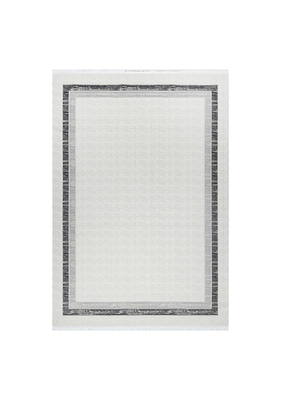 Bambu Tarz Modern Doğal Taban Saçaklı Salon Koridor Mutfak Çocuk Oturma Odası Halı Yolluk 7105gri