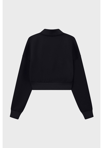Armani Exchange Logolu Dik Yaka Slim Fit Sweat Kadın Sweat Xw002411 Af25526 Uc001 Siyah