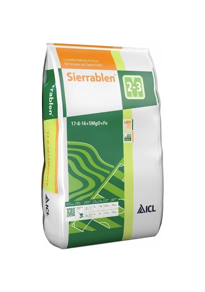 Sierrablen 17-8-16+5mgo+fe Kontrollü Salınımlı Çim Gübresi 2-3 Ay 25 Kg 0,250