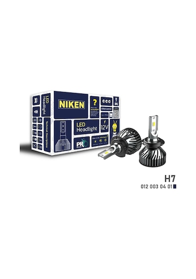 H7 Led Xenon Far Aydınlatma Seti Şimşek Etkili Niken Pro 6400Lm