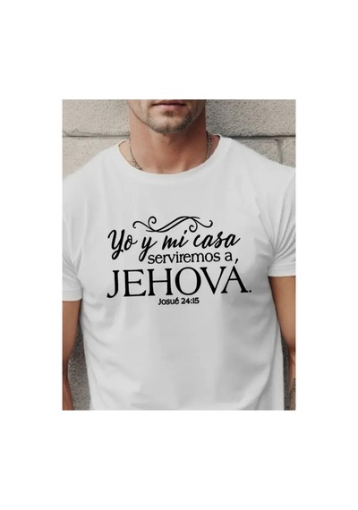 Butik İstanbul Erkek Jehova Baskılı Süprem T-shirt Beyaz