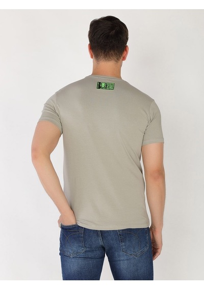 Roberto Cavalli Erkek Tshirt /M.Rob.0421.14020 - A.Gri Açık Gri