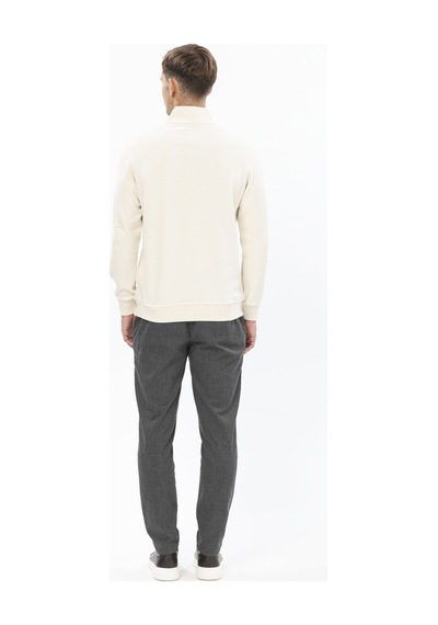 Erkek Kadife Sweatshirt 252209003.kdfhyfr Ekru