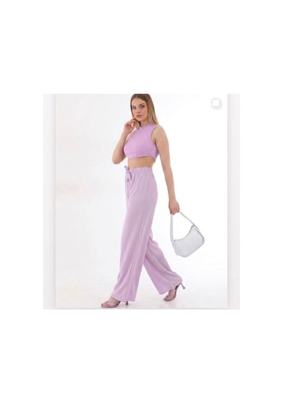 Polologin Butik Kadın Lila Viskon Rahat Kalıp Gömlek Mor