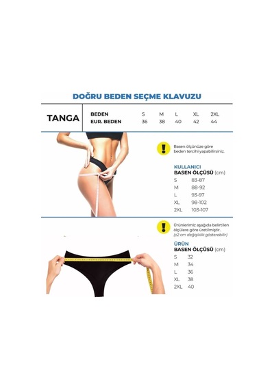 Alya Underwear Kadın Külot Yüksek Bel Tanga, Toparlayıcı - 2 Siyah, 1 Beyaz, 2 Ten S, M, L, Xl, 2xl - 5 Adet Siyah P06
