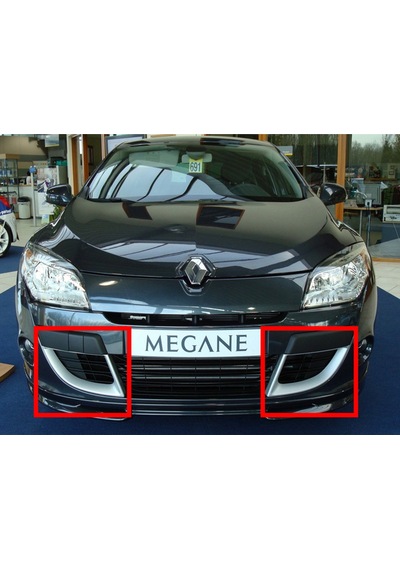 Renault Megane Parlak Siyah Sis Çerçevesi Plastik Boyalı