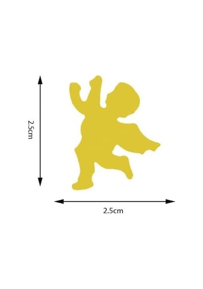 Şekilli Delgeç Melek 2.5 Cm Km8810 Çok Renkli